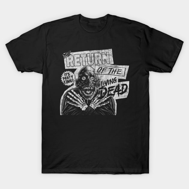 Return Of The Living Dead, DISTRESSED, Tarman, Zombies T-Shirt by PeligroGraphics